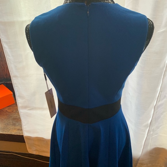 Calvin Klein ZIP-FRONT FIT & FLARE DRESS - Picture 5 of 8